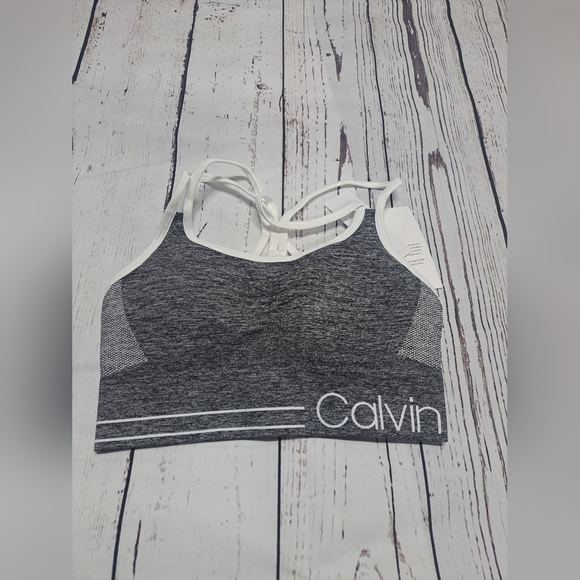 Calvin Klein Performance Medium Impact Reversible Seamless Sports Bra-S - Picture 4 of 4